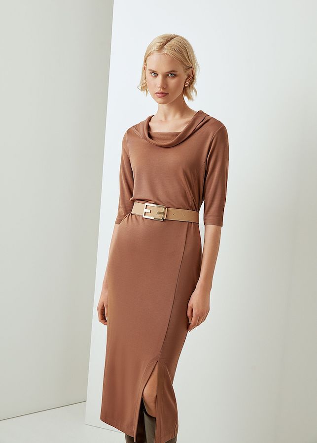 Платье Elis DR0259K5 (коричневый)
