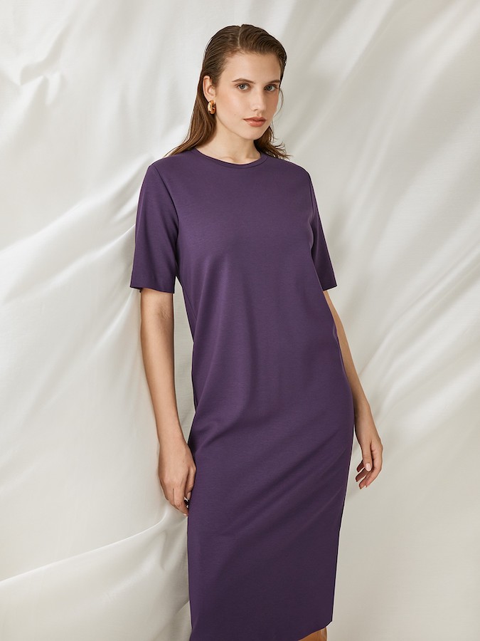 Платье Elis DR0228K (темно-фиолетовый)