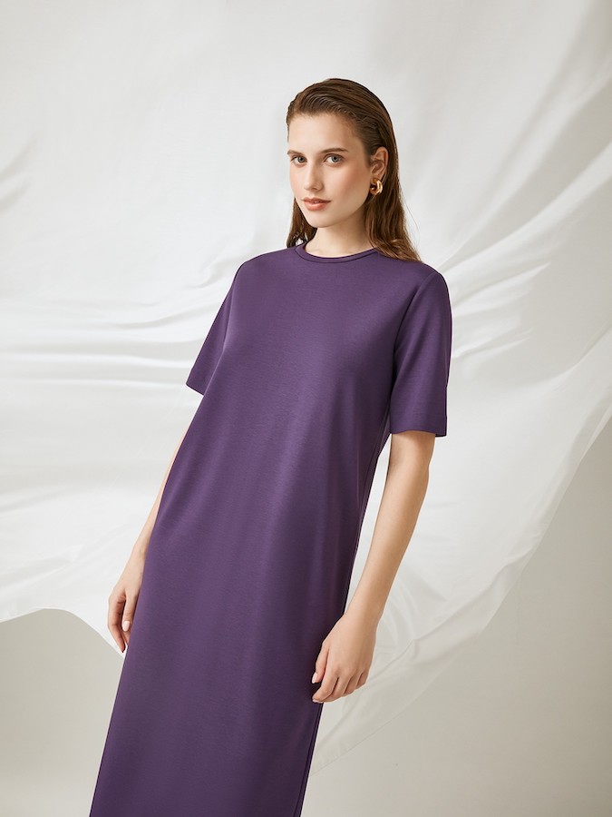 Платье Elis DR0228K (темно-фиолетовый)