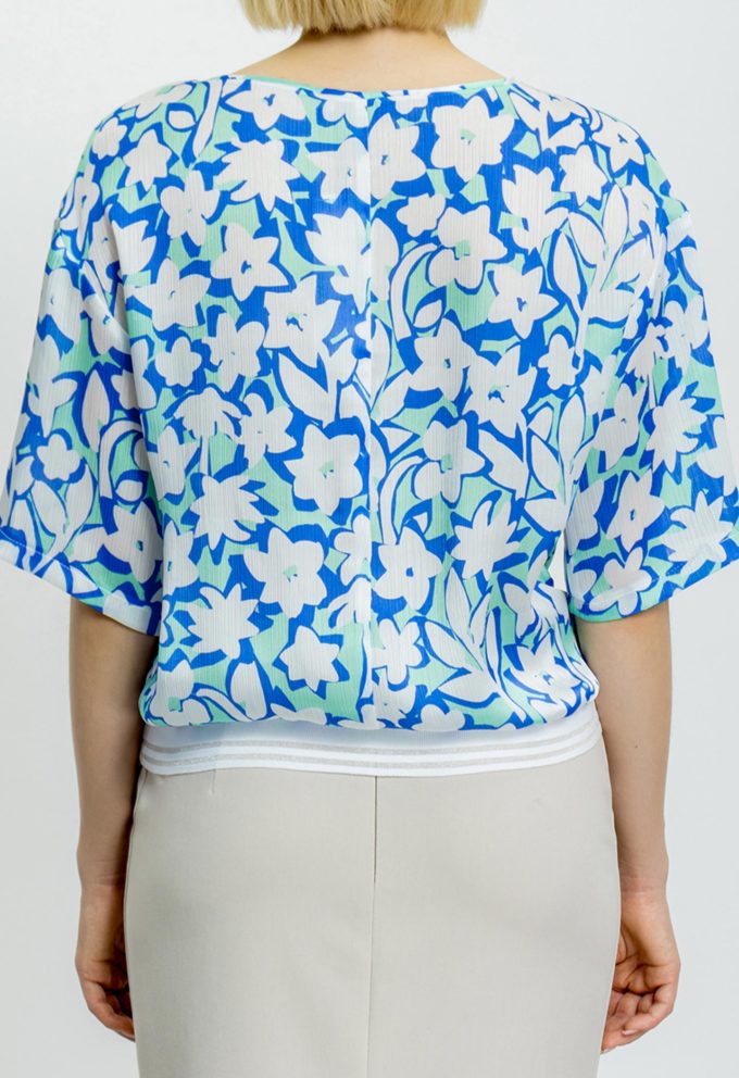 Блуза Эврика Анэли 02-604-1380 (бело-голубой)